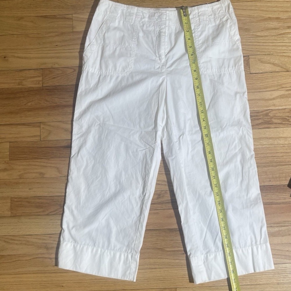 Jones NY Sports Women's White Leg Capris Cropped Pants Size 10 Y2K